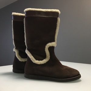 Womens Cole Haan Air “Lily” Shearling Boots